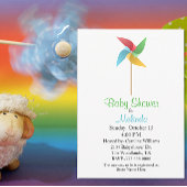 Pinwheels Baby shower Uitnodiging