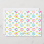 Pinwheels Birthday Party Kaart (Achterkant)