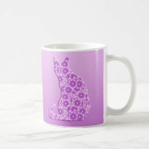 Pinwheels Cat - lavender, paars Koffiemok