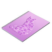 Pinwheels Cat - lavender, paars Notitieboek (Linkerzijde)
