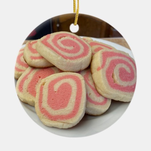 Pinwheels Cookies Keramisch Ornament (Voorkant)