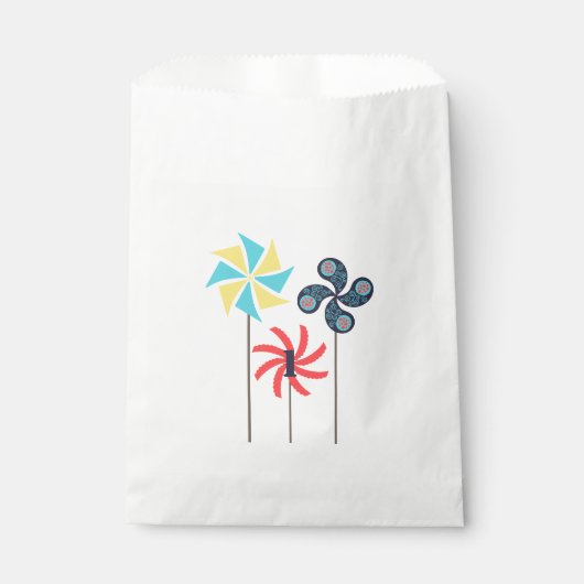 Pinwheels Party Favor Bag {Editable Age} Bedankzakje (Voorkant)
