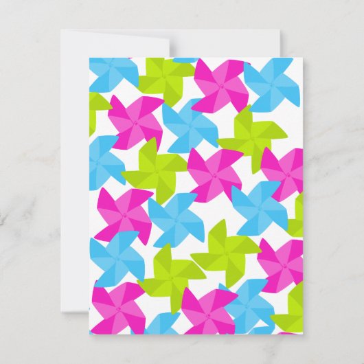 Pinwheels Trio Kaart (Achterkant)