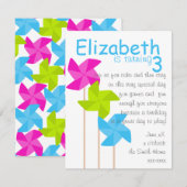 Pinwheels Trio Kaart (Voorkant / Achterkant)