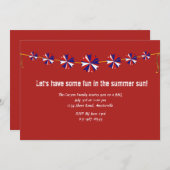 Pinwheels Uitnodiging (Voorkant / Achterkant)