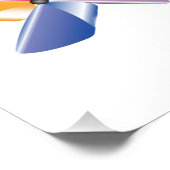 Pinwheels voor Vrede, Glanzend Poster (Hoek)