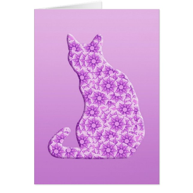Pinwielen Kat - lavendel, paars (Voorkant)