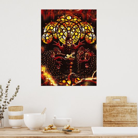 Pinworm Poster afdrukken (Keuken)