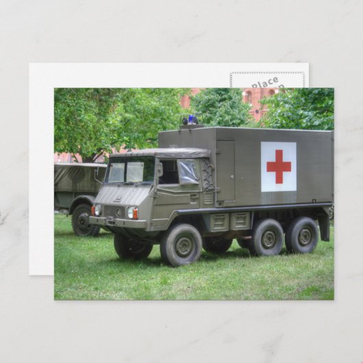 Pinzgauer 712 SAN Briefkaart (Voorkant / Achterkant)