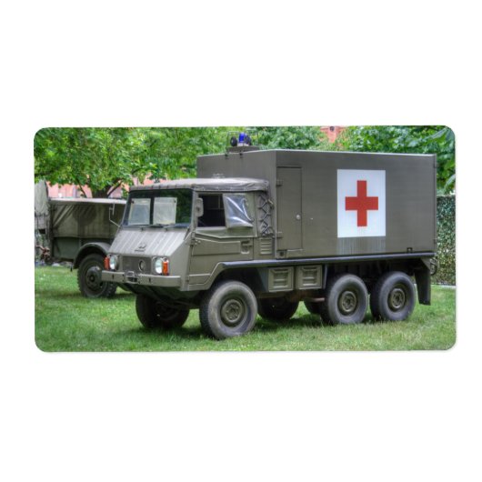 Pinzgauer 712 SAN Etiket (Voorkant)