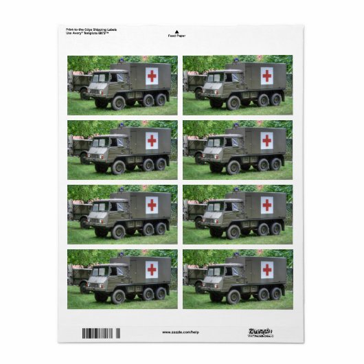 Pinzgauer 712 SAN Etiket (Full Sheet)