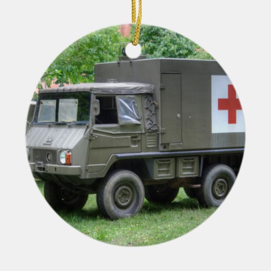 Pinzgauer 712 SAN Keramisch Ornament (Voorkant)