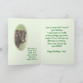 Pinzgauer 8371 Belated Birthday Card - pas aan Bedankkaart (Binnen)