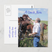 Pinzgauer Bull & Koeien- aanpassen Briefkaart (Voorkant / Achterkant)