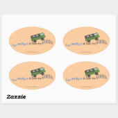 Pinzgauer-Sticker Ovale Sticker (Vel)