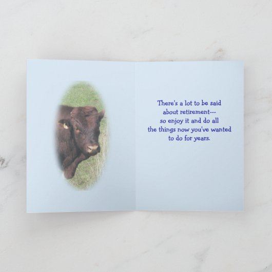 Pinzgauers 8360 Geluk- verandering voor elke geleg Bedankkaart (Binnen)