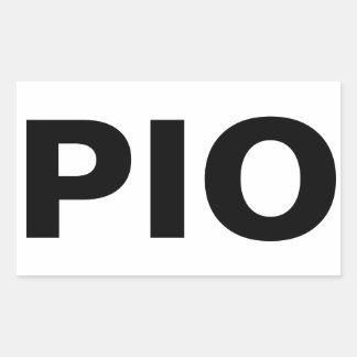 PIO: vel rechthoekige stickers van ALXSw