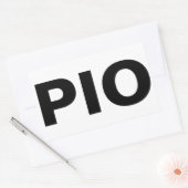 PIO: vel rechthoekige stickers van ALXSw (Envelop)