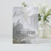 Pioen 20e huwelijksjubileum feest uitnodiging 1 (Staand voorkant)