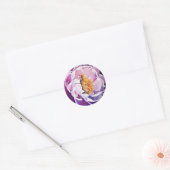 pioen acryl ronde sticker (Envelop)