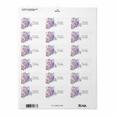 Pioen Adreslabel Etiket (Full Sheet)