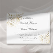 Pioen Art Schets Moderne Klassieke Faux Gouden Bru Kaart