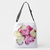 Pioen Bloem Crossbody Tas (Achterkant)