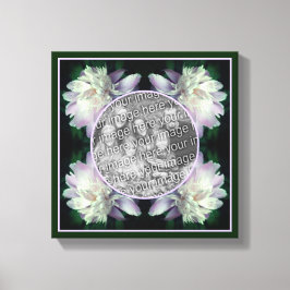 Pioen Bloem Frame Maak Je Eigen Foto Canvas Afdruk