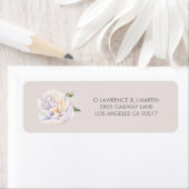 Pioen Bloem Mauve Etiket (Insitu)