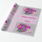 Pioen Bloem Mok Cadeaupapier (Uitgerold)