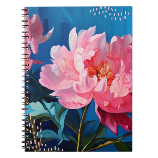 Pioen Bloem | Notitieboek Dagboek (Voorkant)