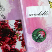 Pioen Bloem Pioenrozen Tuinier kunst Roze Ronde Sticker