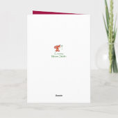  Pioen Bloem Schrift voor Moederdag Kaart (Achterkant)