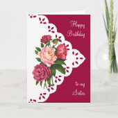  Pioen Bloem Zuster Schrift Verse Kaart (Voorkant)