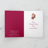 Pioen Bloem Zuster Schrift Verse Kaart (Binnen)