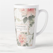 Pioen Bloemen Aziatische Invloed Blush Roze Nana N Latte Mok (Rechts)