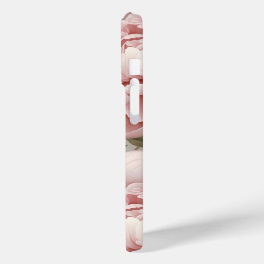 Pioen Bloemen Kunst Print Haar Designer Mobiele Ce Case-Mate iPhone Case (Achterkant / Links)