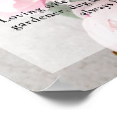 Pioen Bloemen Viering van het Leven Foto, Begrafen Poster (Hoek)