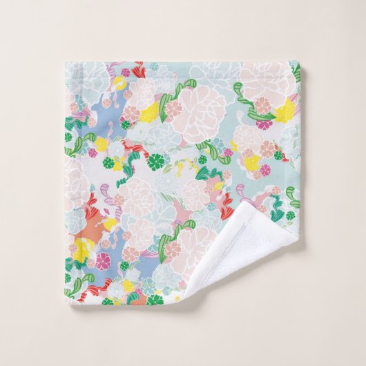 Pioen Bloemen Washandje (Wasdoekje)