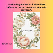 Pioen bloemenrand save the date