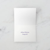 Pioen Bloemenviolet PaarsDank u Kaart (Binnen)