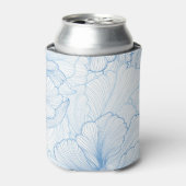  pioen: bloemig naadloos patroon blikjeskoeler (Blikje Voorkant)