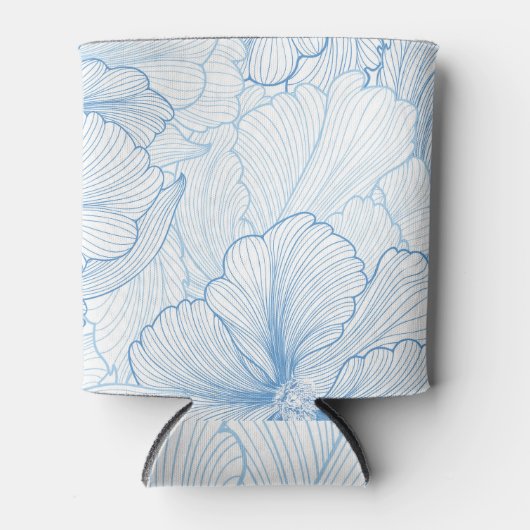  pioen: bloemig naadloos patroon blikjeskoeler (Voorkant)