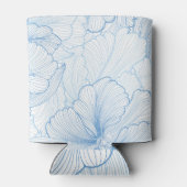  pioen: bloemig naadloos patroon blikjeskoeler (Achterkant)