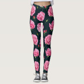 pioen bloemige leggings (Voorkant)