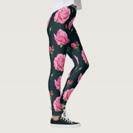 pioen bloemige leggings