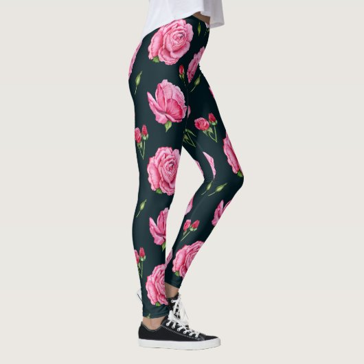 pioen bloemige leggings (Rechts)