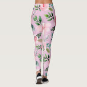 pioen bloemige leggings (Achterkant)