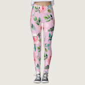 pioen bloemige leggings (Voorkant)