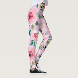 pioen bloemige leggings